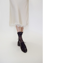 【ジュウナナドシー バイ ブロンドール/17℃ by Blondoll】 (ソックス)ドットチュールトップフリル [3000円(税込)以上で送料無料]