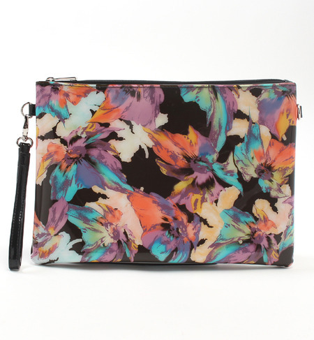 【サンアイミズギラクエン/三愛水着楽園】 フラワービニールバッグ小 [3000円(税込)以上で送料無料]